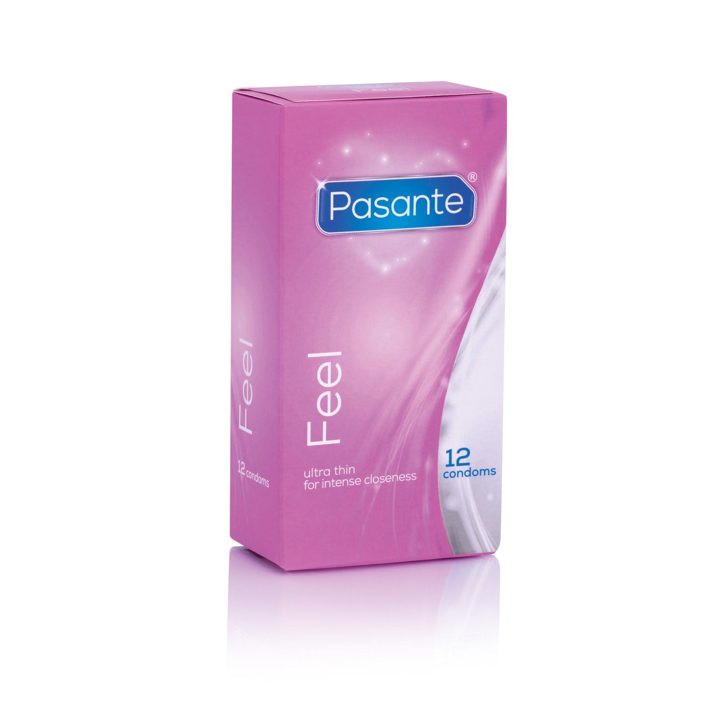Pasante Sensitive Feel condoms pink box, 12 pack