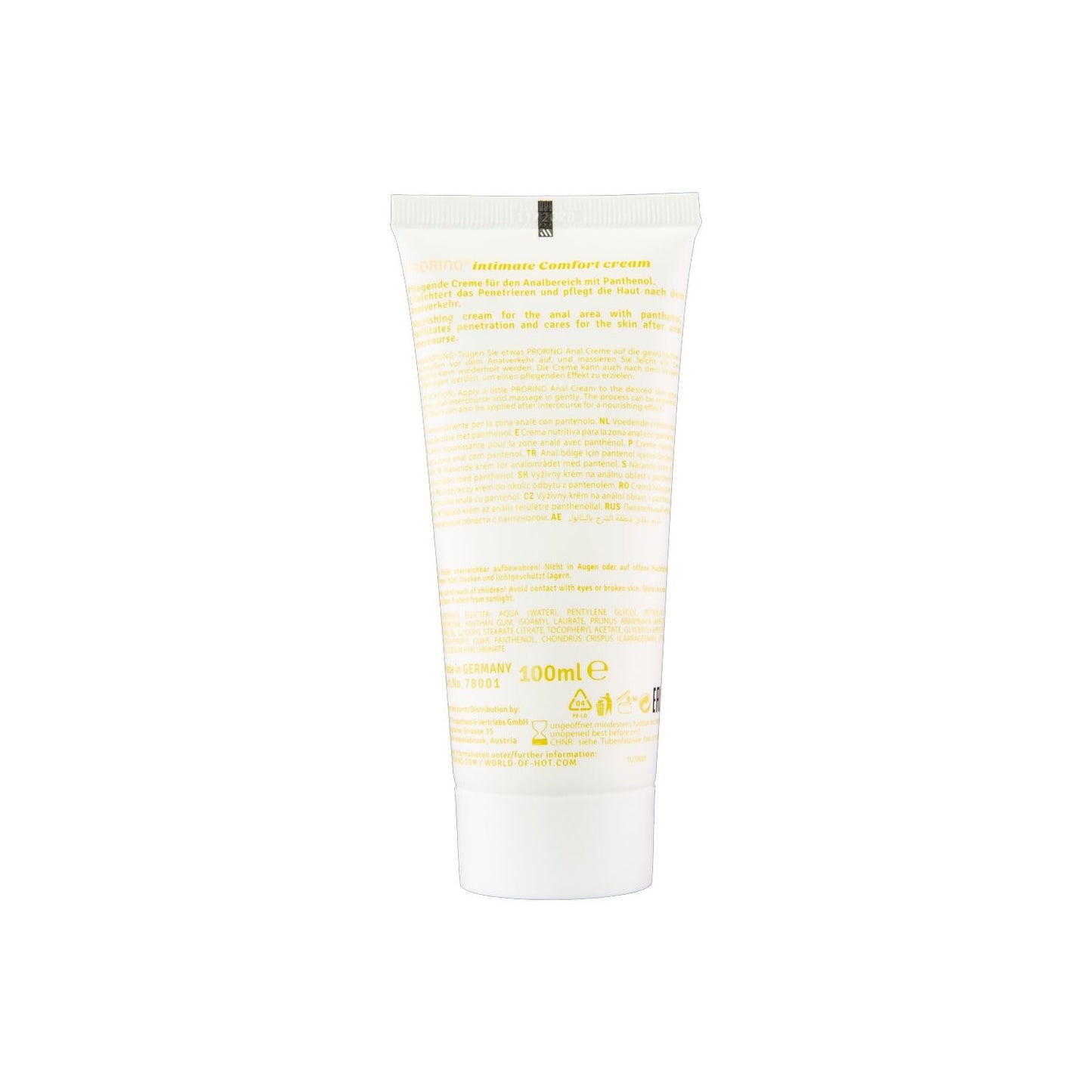 PRORINO Sensitive Anal Comfort Cream 100 ml | HOT