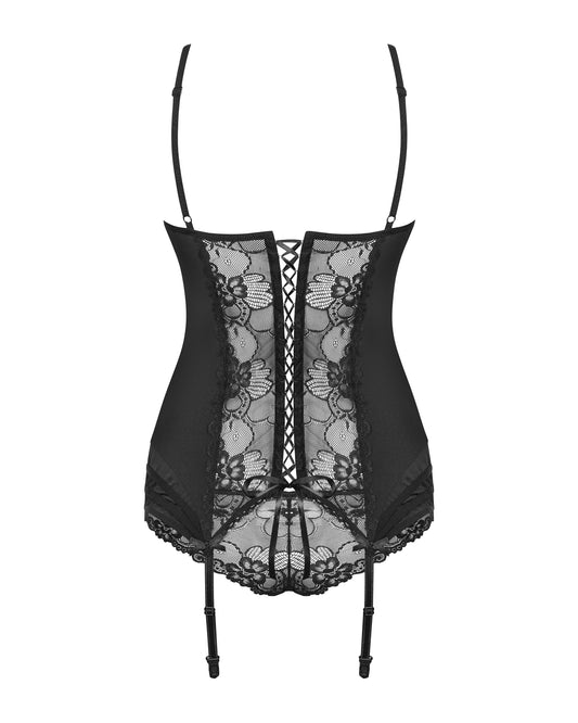 Obsessive - Heartine Suspender Corset Set