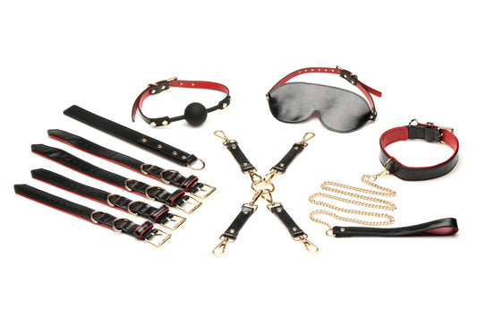 Black XR Brands Lover's Luxe Bondage Set Black