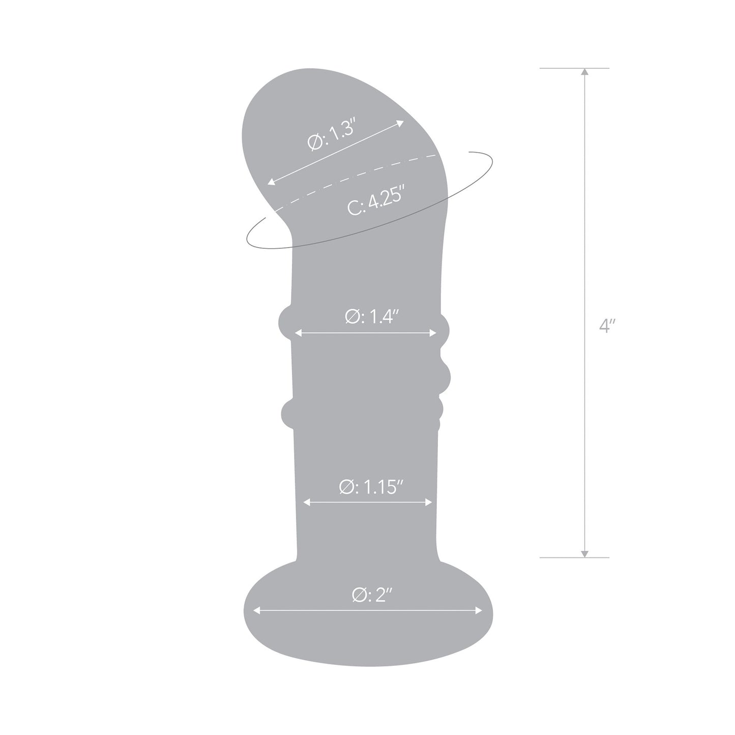 Glas - Rechargeable Remote Controlled Vibrating Dotted G-Sp