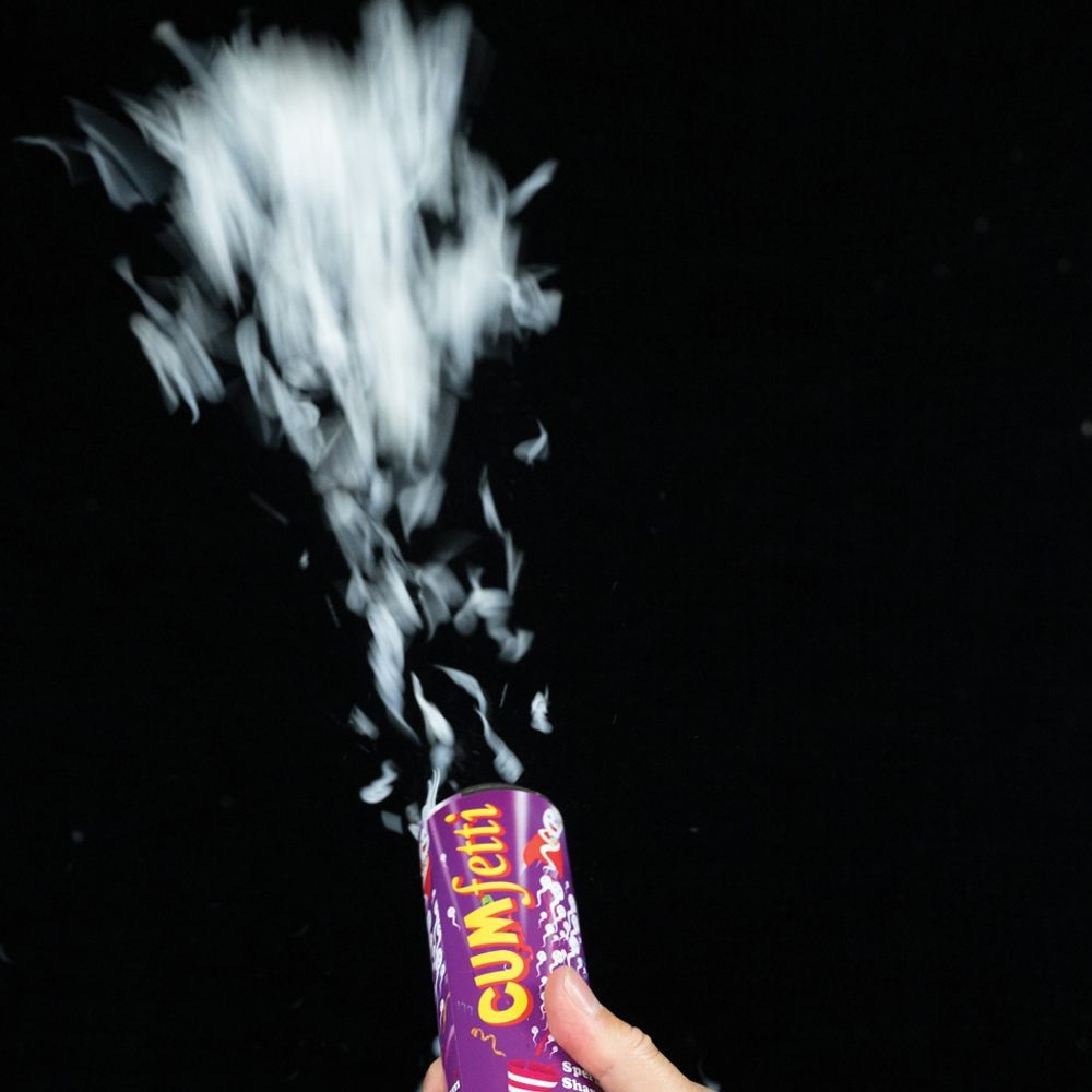 Cumfetti Sperm Shaped Confetti Party Popper