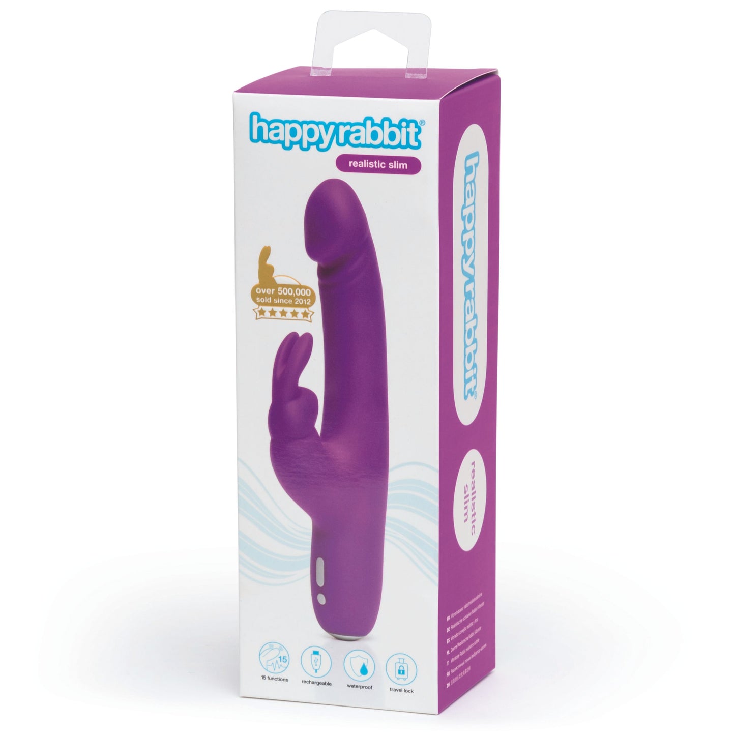 Happy Rabbit – Slimline Realistic Rabbit Vibrator – Purple