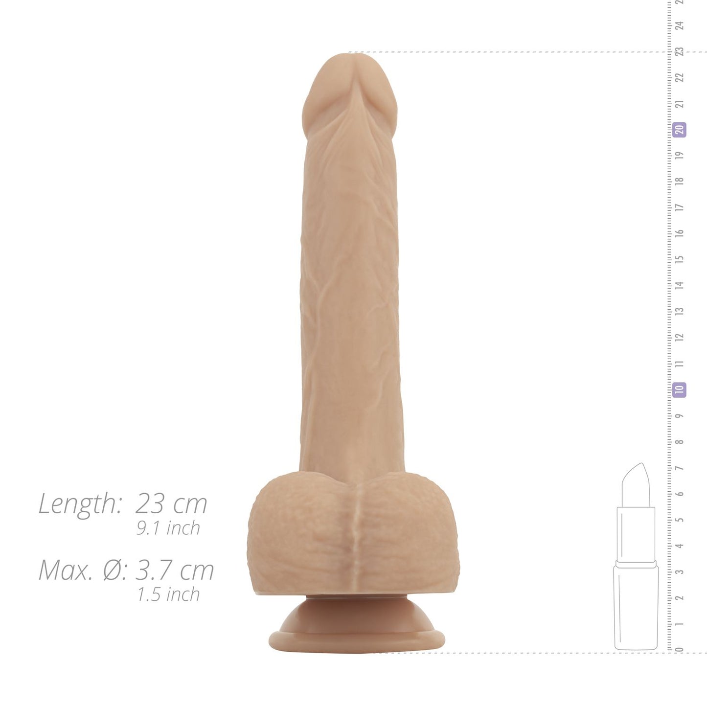 Bryce Thrusting, Vibrating and Heating Dildo | Real Fantasy