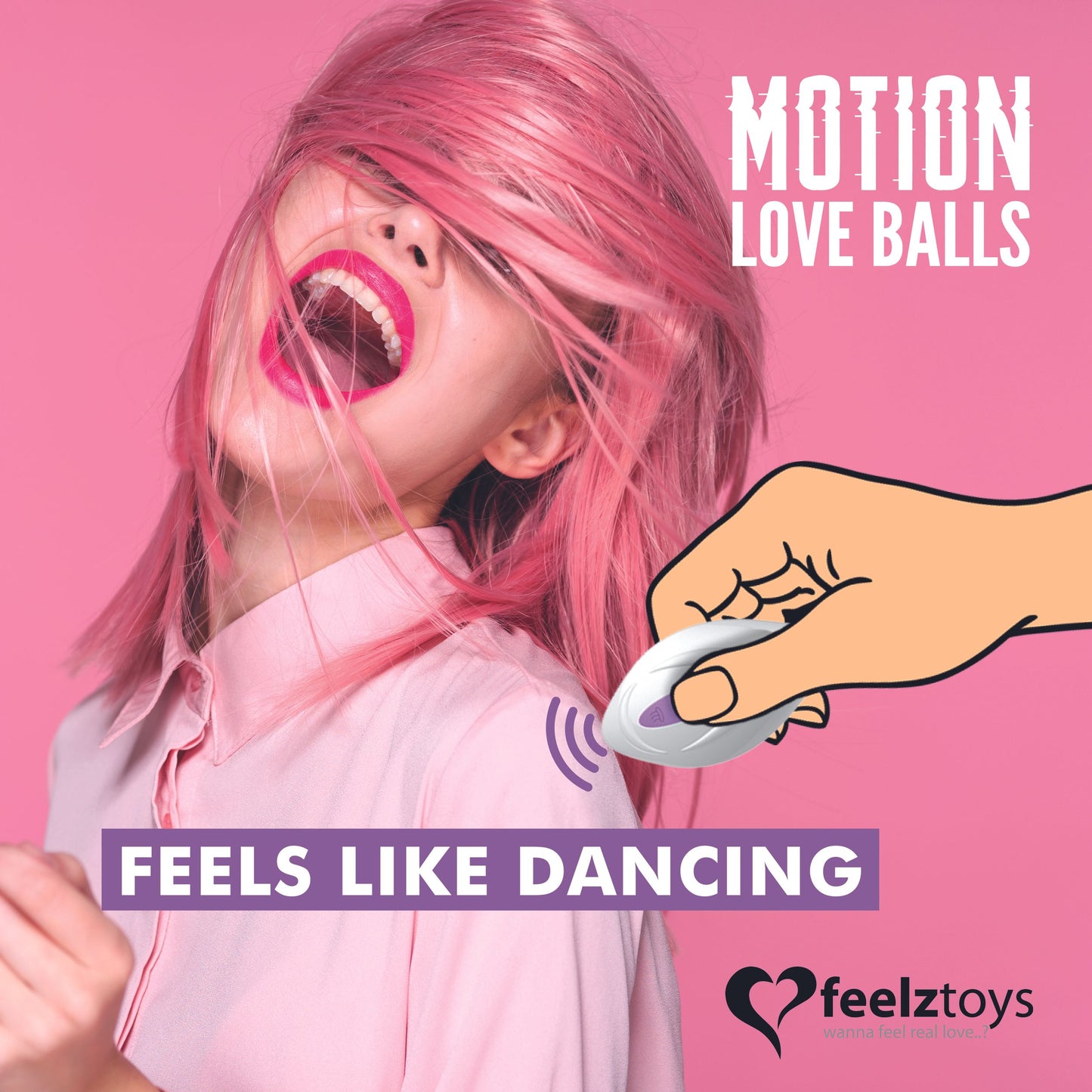 FeelzToys – Foxy Motion Love Balls – Remote Controlled