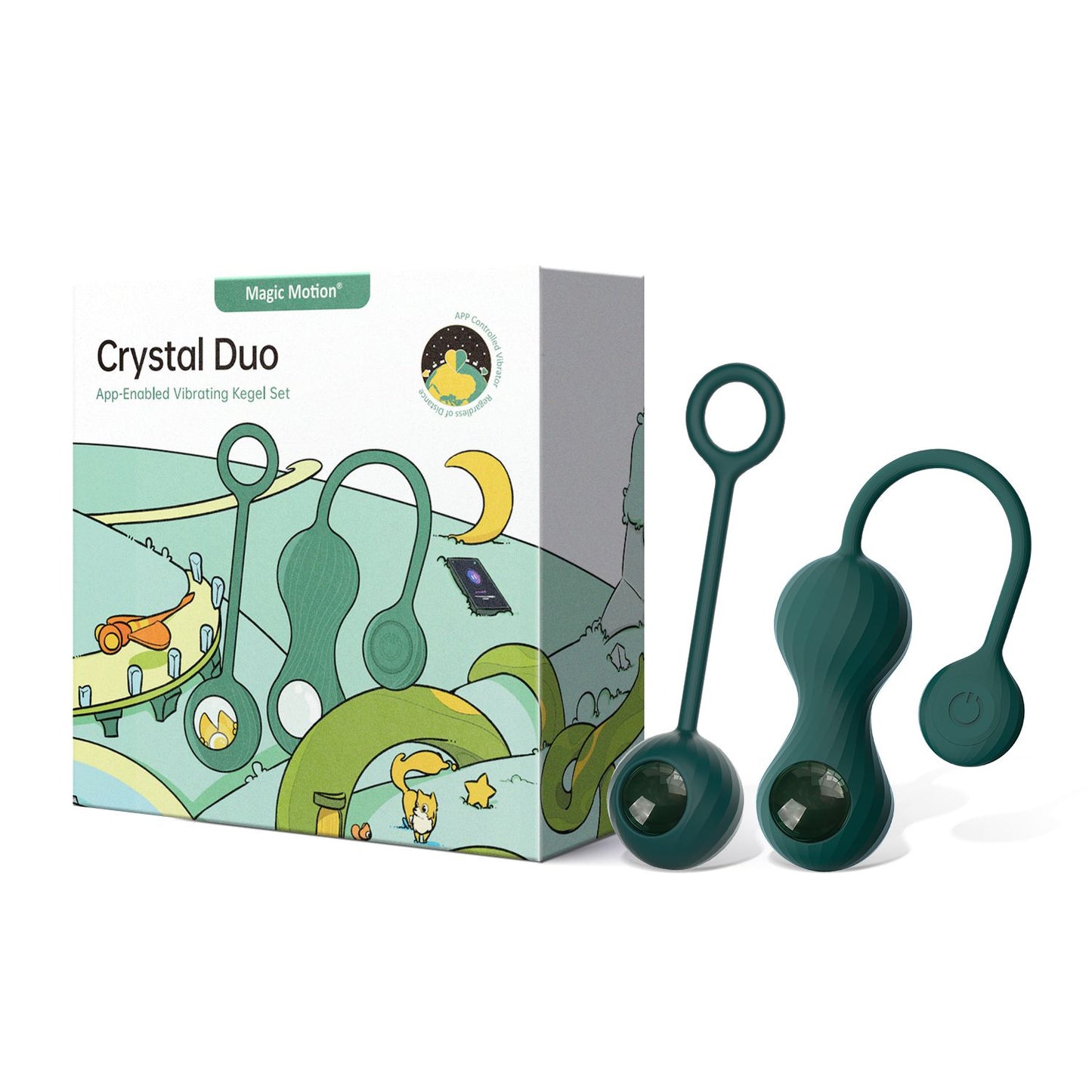Magic Motion - Duo Smart Kegel Vibrator with Weights - Green