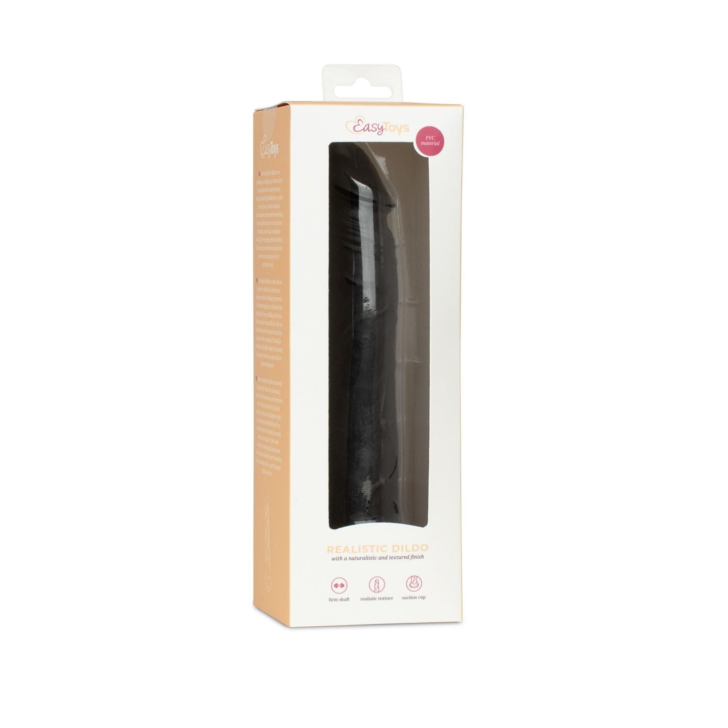 Dildo without balls 17.5 cm black