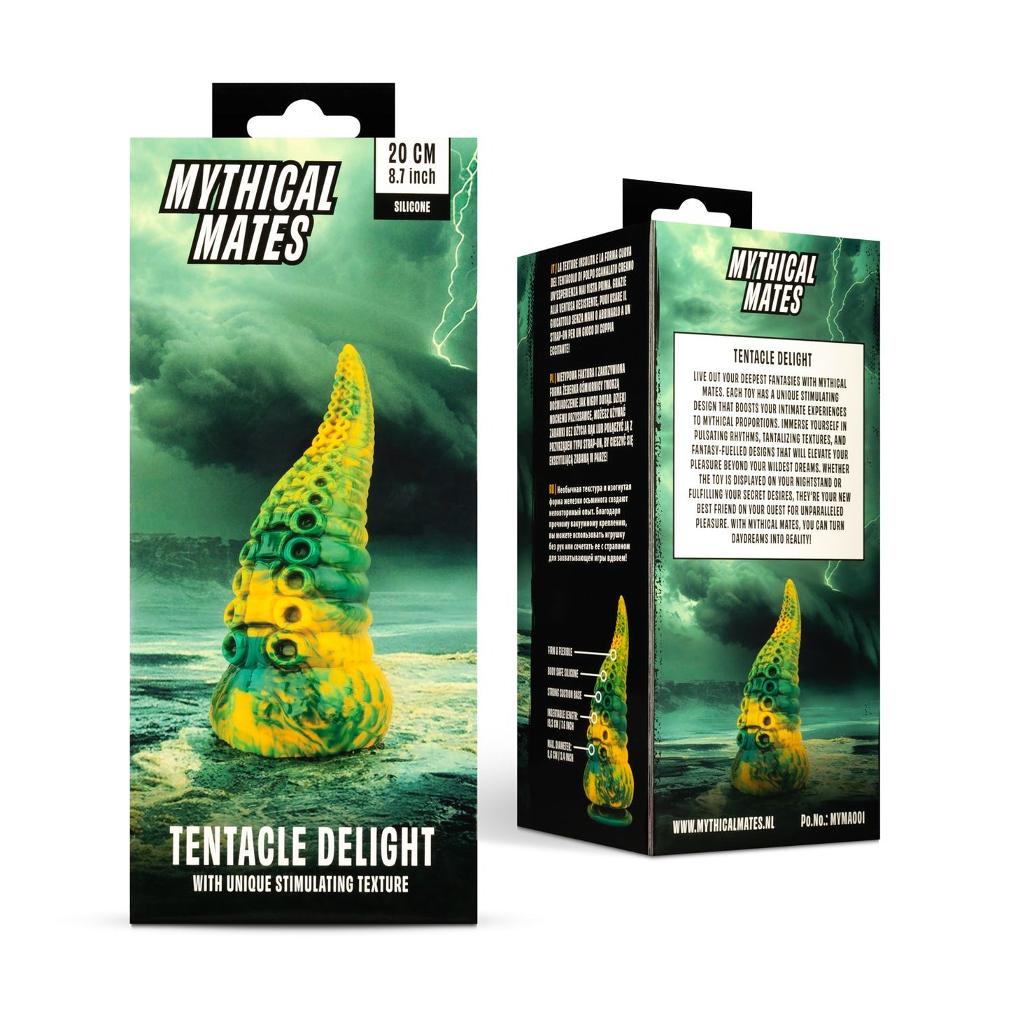 Mythical Mates - Tentacle Delight Green & Yellow - 20 cm