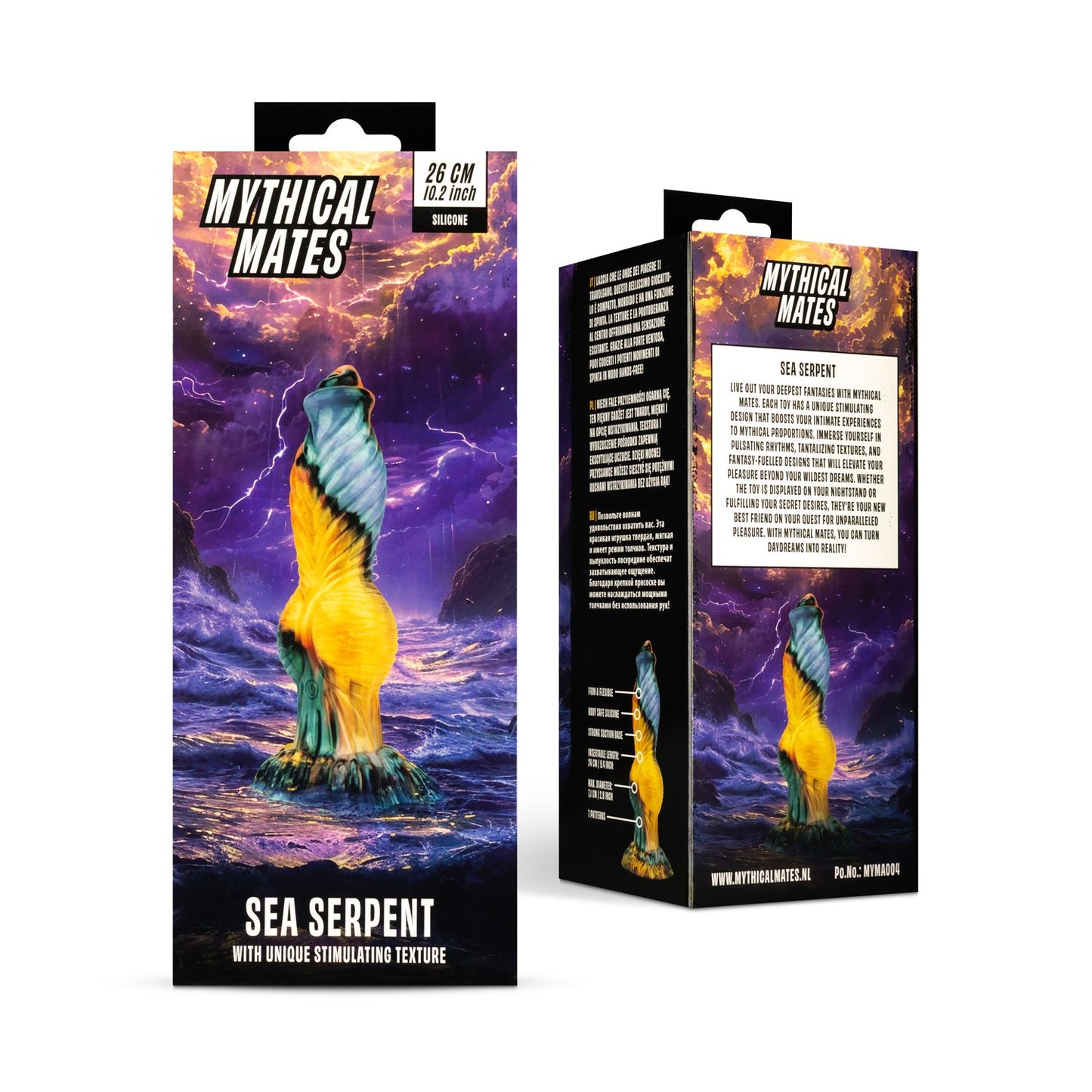 Mythical Mates - Sea Serpent Thrusting Dildo - 26 cm
