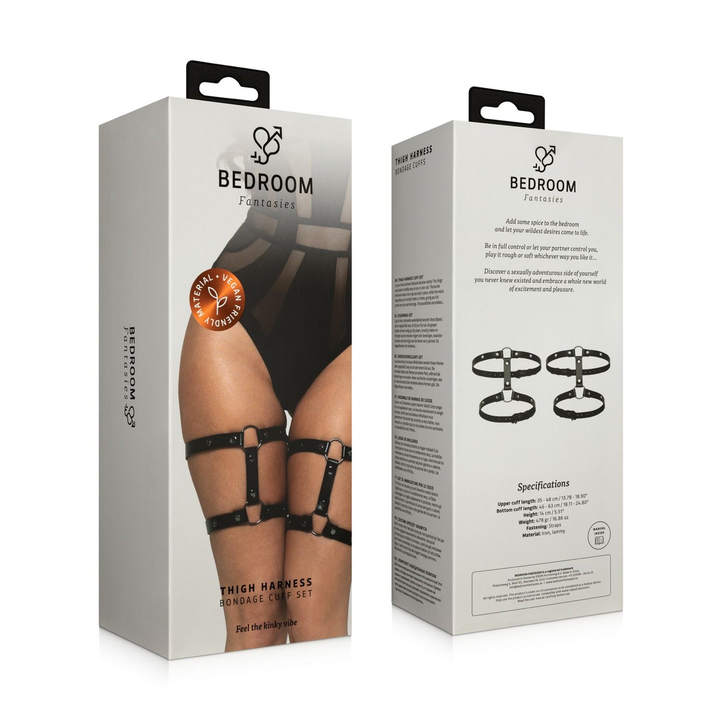 Bedroom Fantasies - Thigh Harness - Black