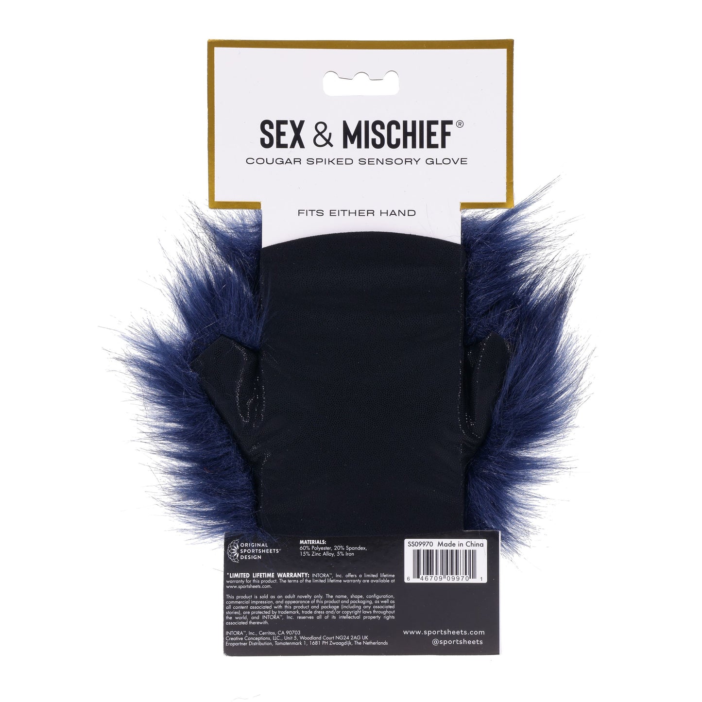 Sportsheets - Cougar Spiked Sensory Glove - Blue – Lingerie Set