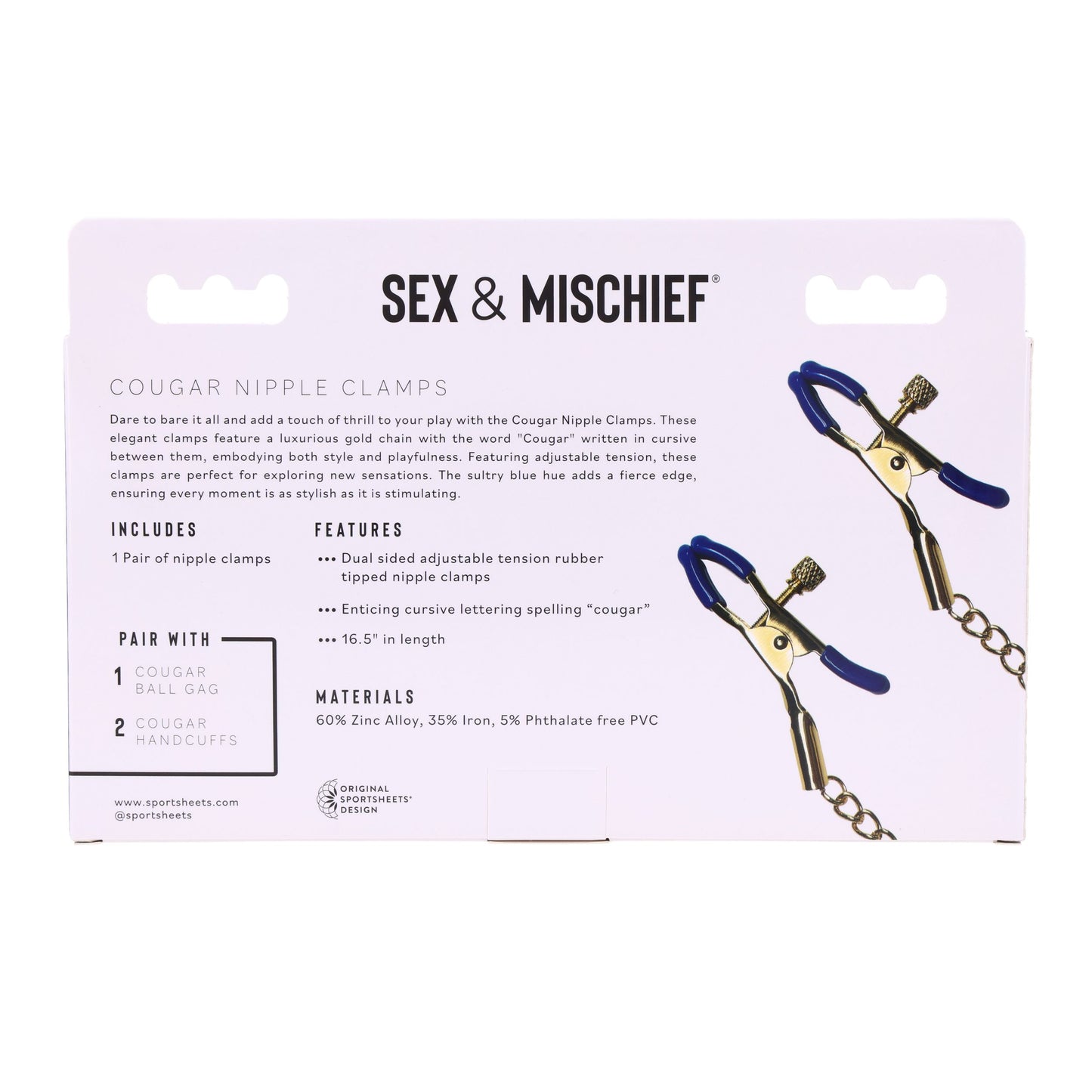 Cougar Nipple Clamps | Sportsheets
