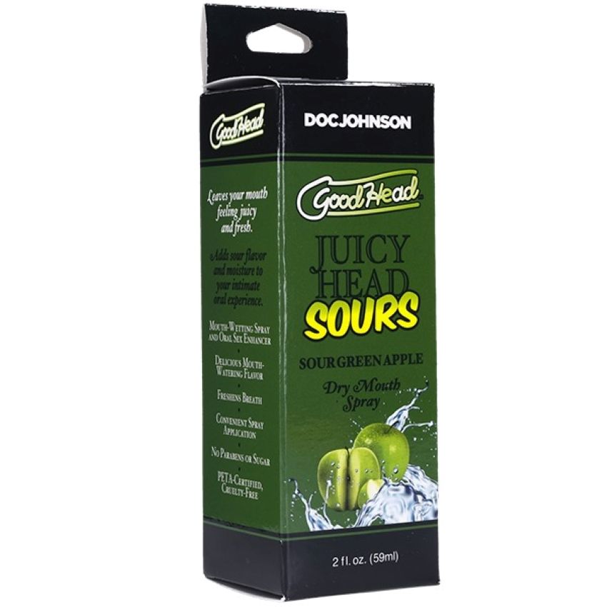 GoodHead Juicy Head Dry Mouth Spray Sour Apple 60 ml | Doc Johnson