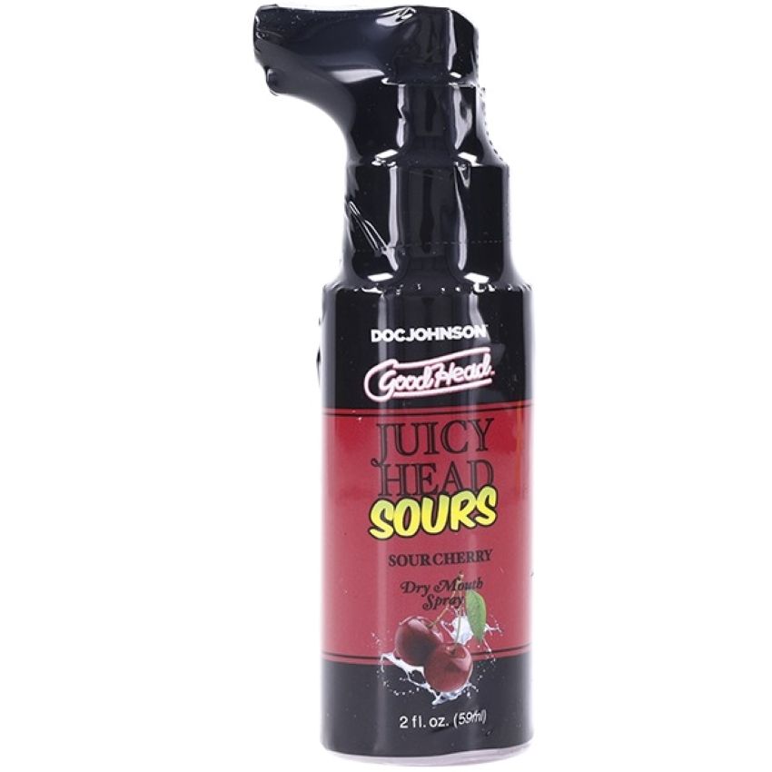 Doc Johnson GoodHead Juicy Head Dry Mouth Spray Sour Cherry 60 ml lubricant bottle