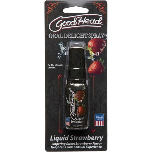 Doc Johnson - GoodHead Oral Delight Spray - Strawberry - 29 ml