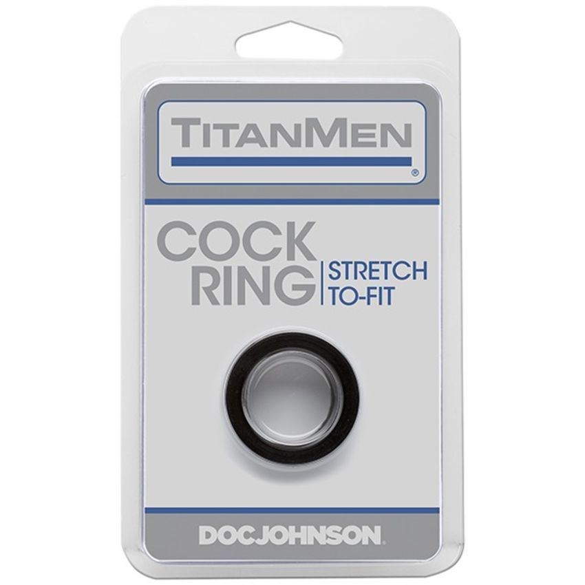 Doc Johnson - TitanMen Cock Ring - Black