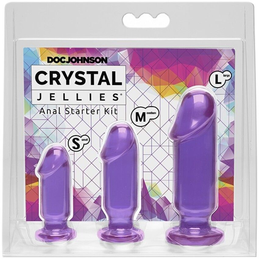 Doc Johnson - Crystal Jellies Anal Starter Kit - Purple