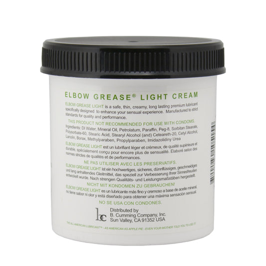 Elbow Grease - Light Cream Jar - 443 ml