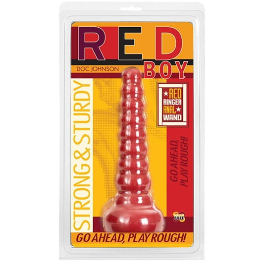 Doc Johnson - Red Boy Butt Plug Red Ringer Anal Dildo - Red – Realistic Dildo