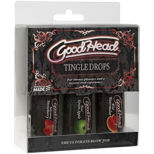 Doc Johnson - GoodHead Tingle Drops Wild Watermelon, Sour Green Apple, Sali