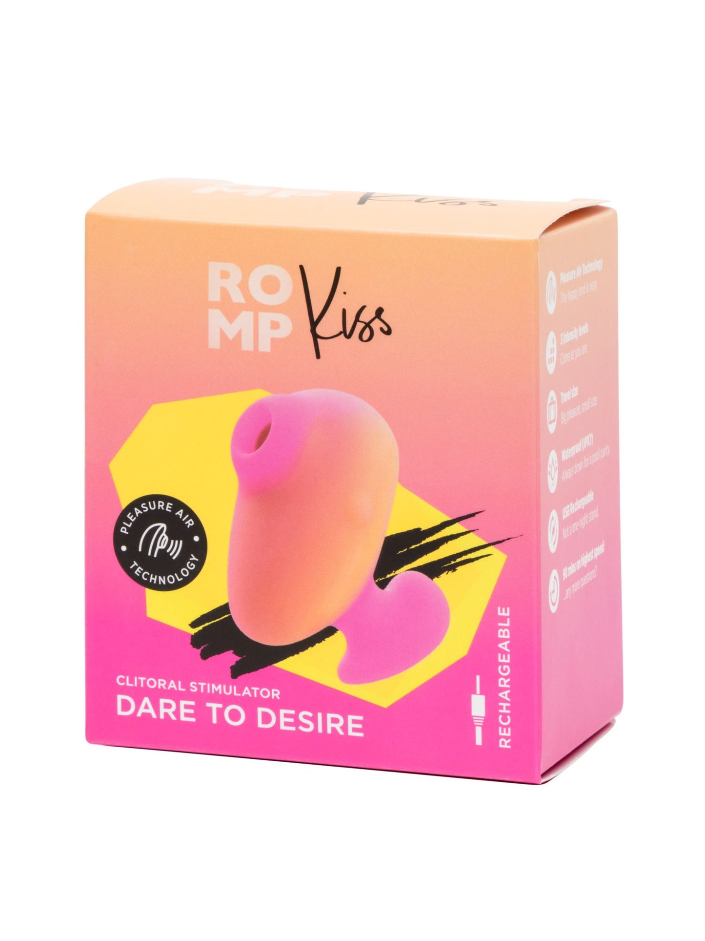 ROMP by Womanizer - Kiss Compact Vibrator – Clitoral Suction Toy