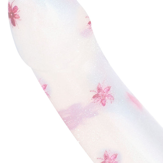 Dildo Collection Flower Power Dildo – Pink Glitter Design 15 cm – Realistic Dildo