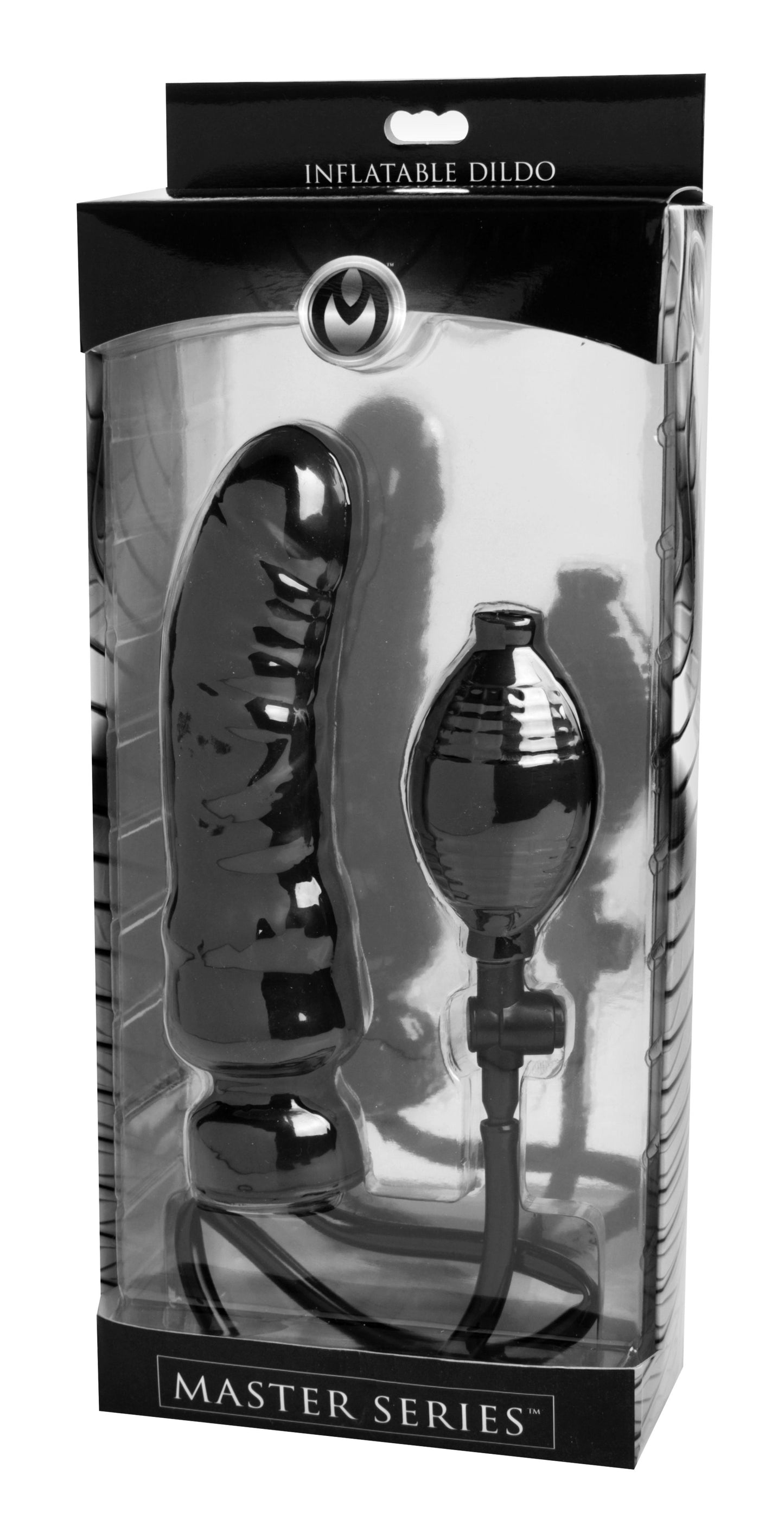 Master Series - Renegade Inflatable Dildo - Black – Realistic Dildo