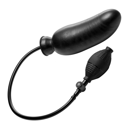 Master Series - Renegade Inflatable Dildo - Black – Realistic Dildo