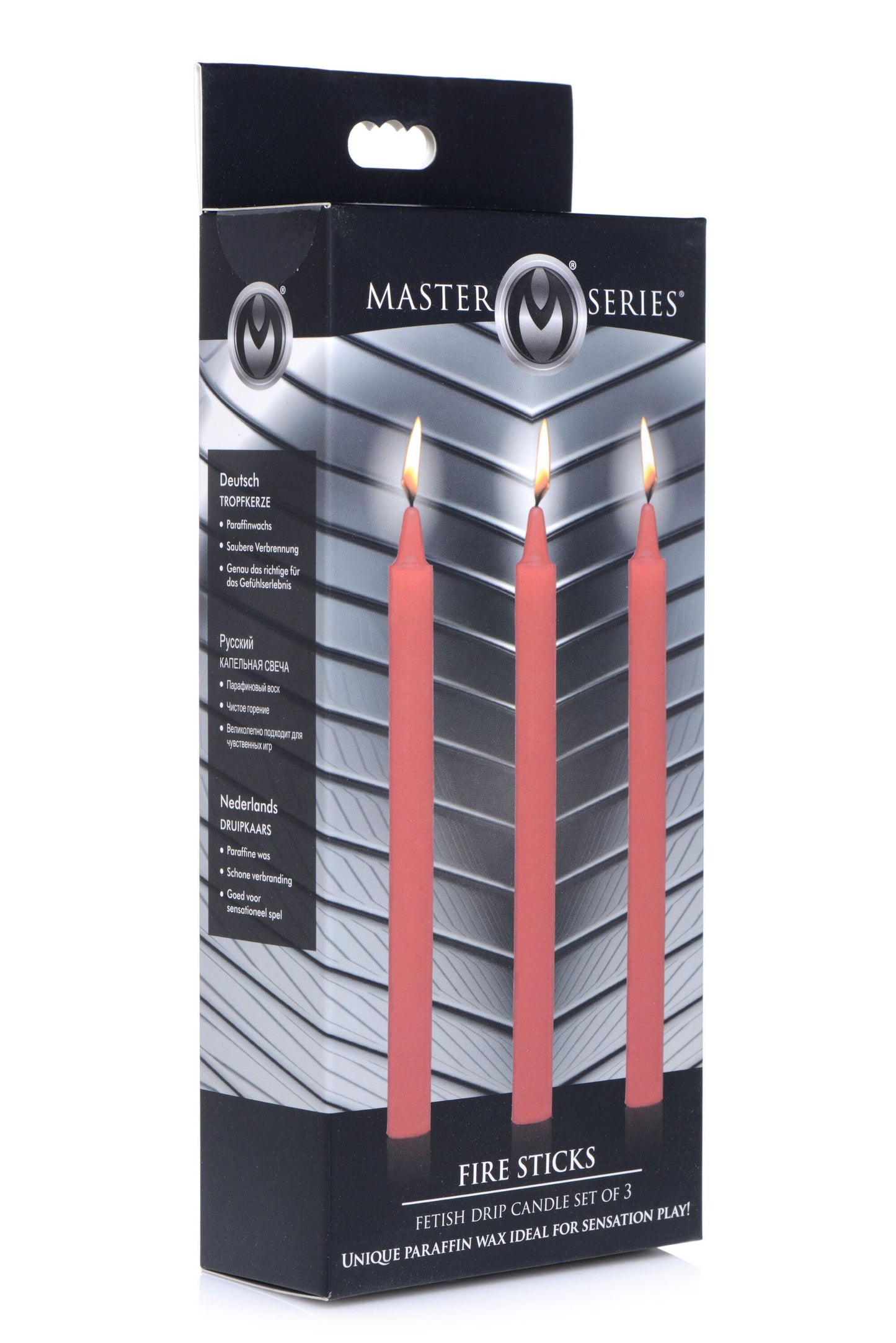 XR Brands - Velas de Gotejamento Fetish Fire Sticks - Vermelhas