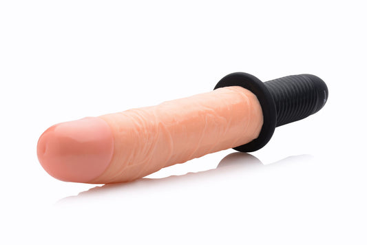 Master Series - Onslaught 13 Mode XL Flesh Dildo - Beige – Vibrating Dildo