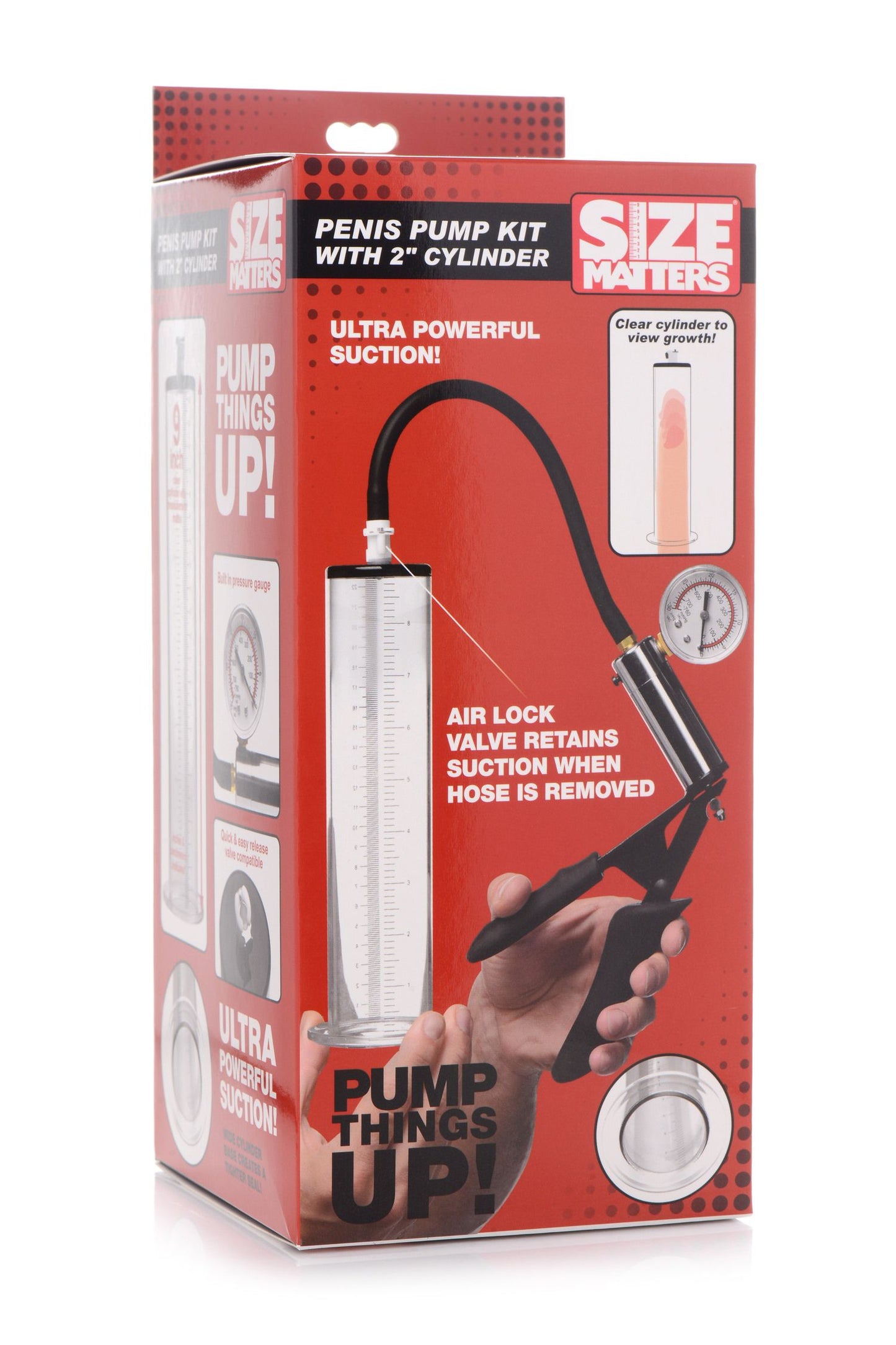 Size Matters - Penis Pump Kit - Transparent Cylinder Ø 5cm – Electric Penis Pump