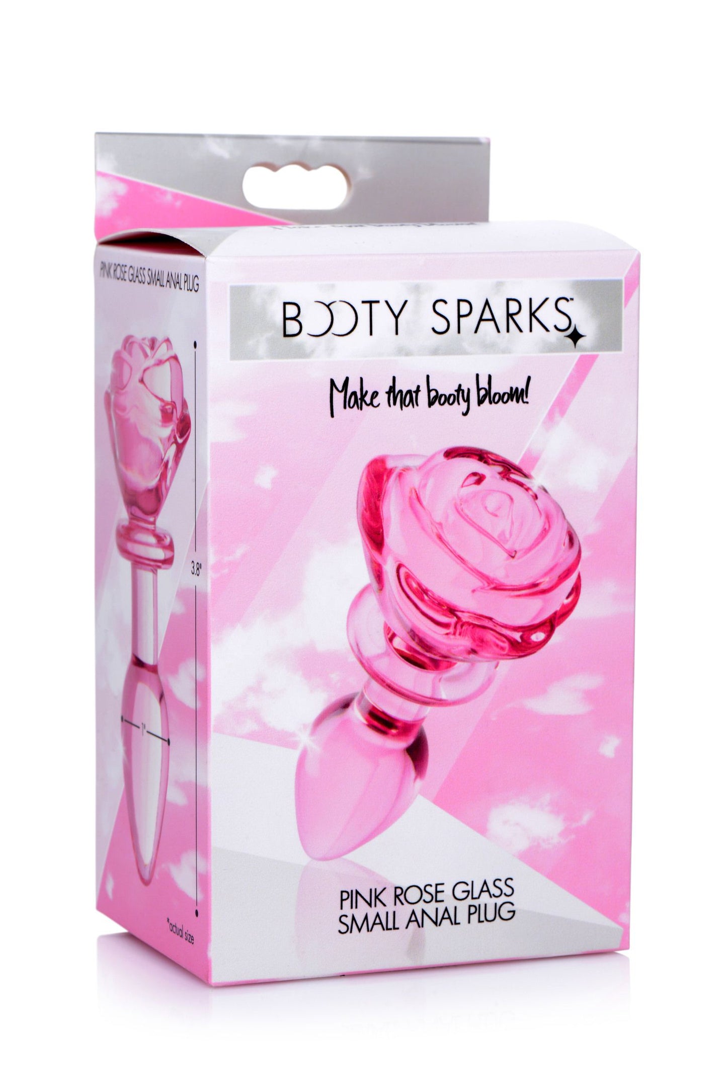 Rose Glass Anal Plug Small | Booty Sparks