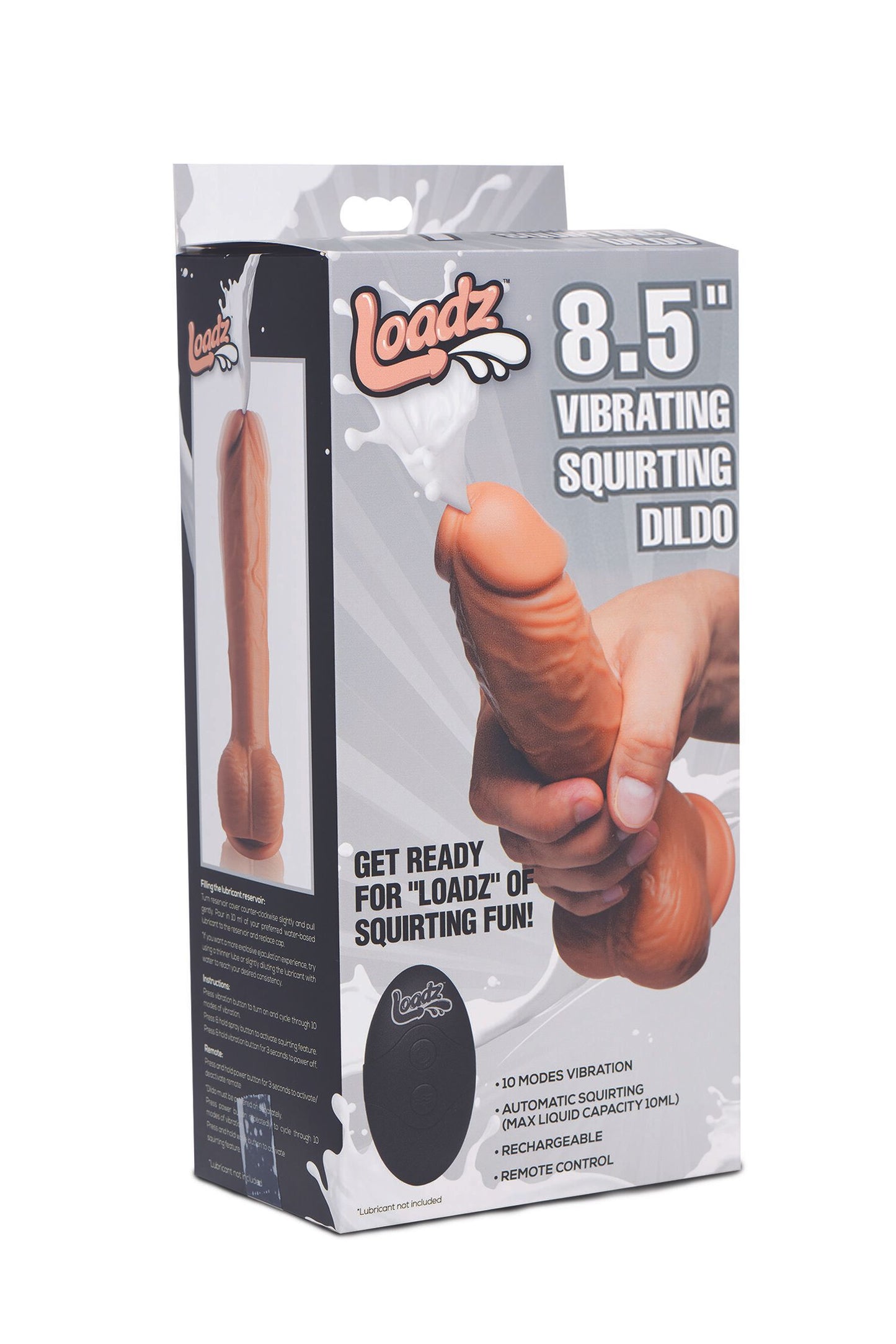 Loadz - Vibrating Squirting Dildo - 21,5 cm e Tom Médio