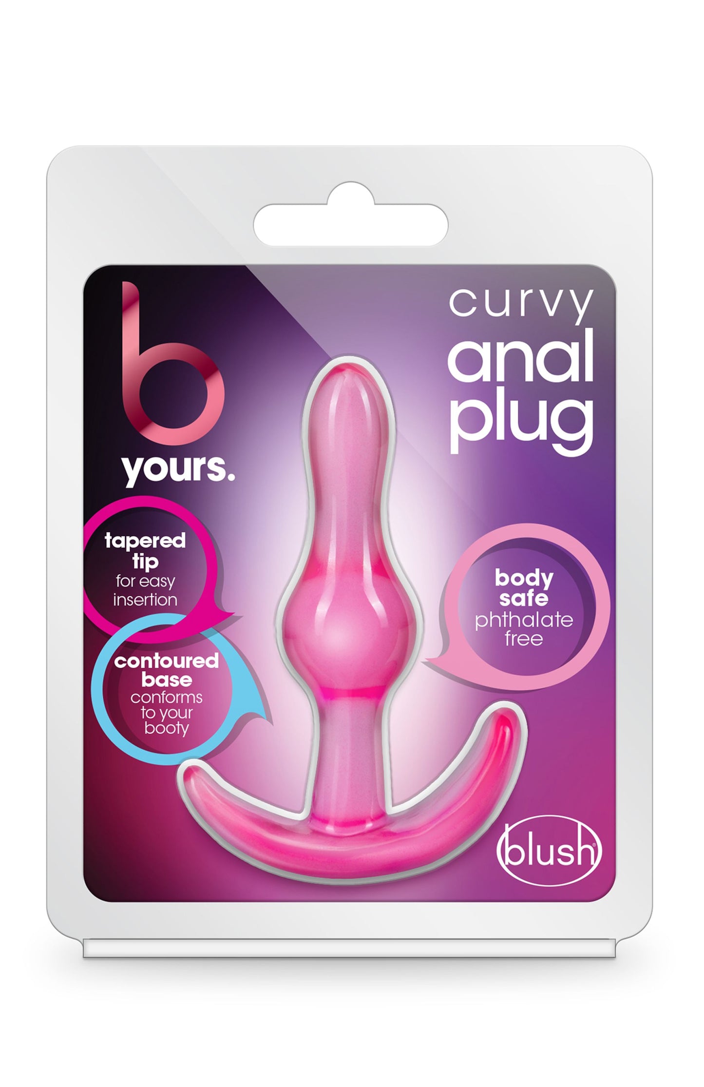 B Yours - Curvy Anal Plug - Pink – Butt Plug