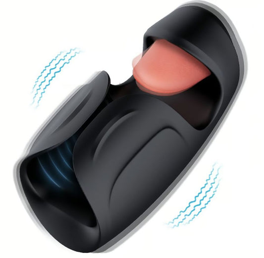 M for Men - Lickety Split Masturbator - Black – Automatic Masturbator