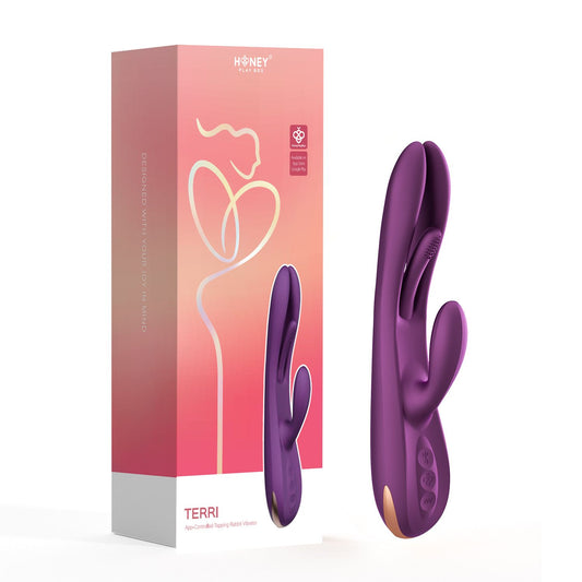 HoneyPlayBox - Terri App-controlled Kinky Finger Tapping Rabbit Vibrator Pu – App Controlled Rabbit Vibrator