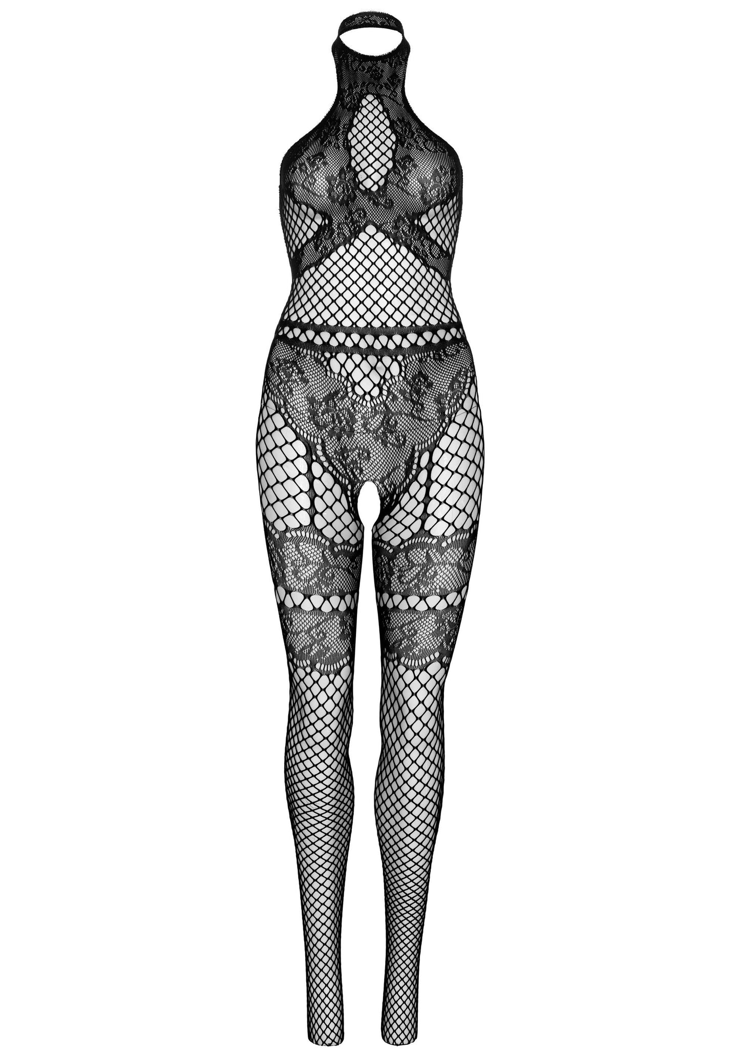All About You Catsuit w/ Open Crotch - Black