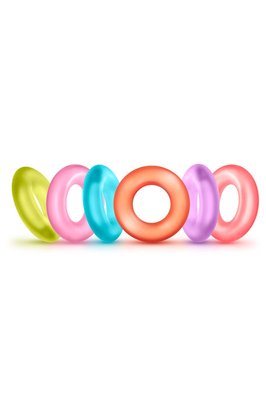 Blush - Play With Me King of the Ring Cock Ring Set 6-Pack – Stretchy Cock Ring