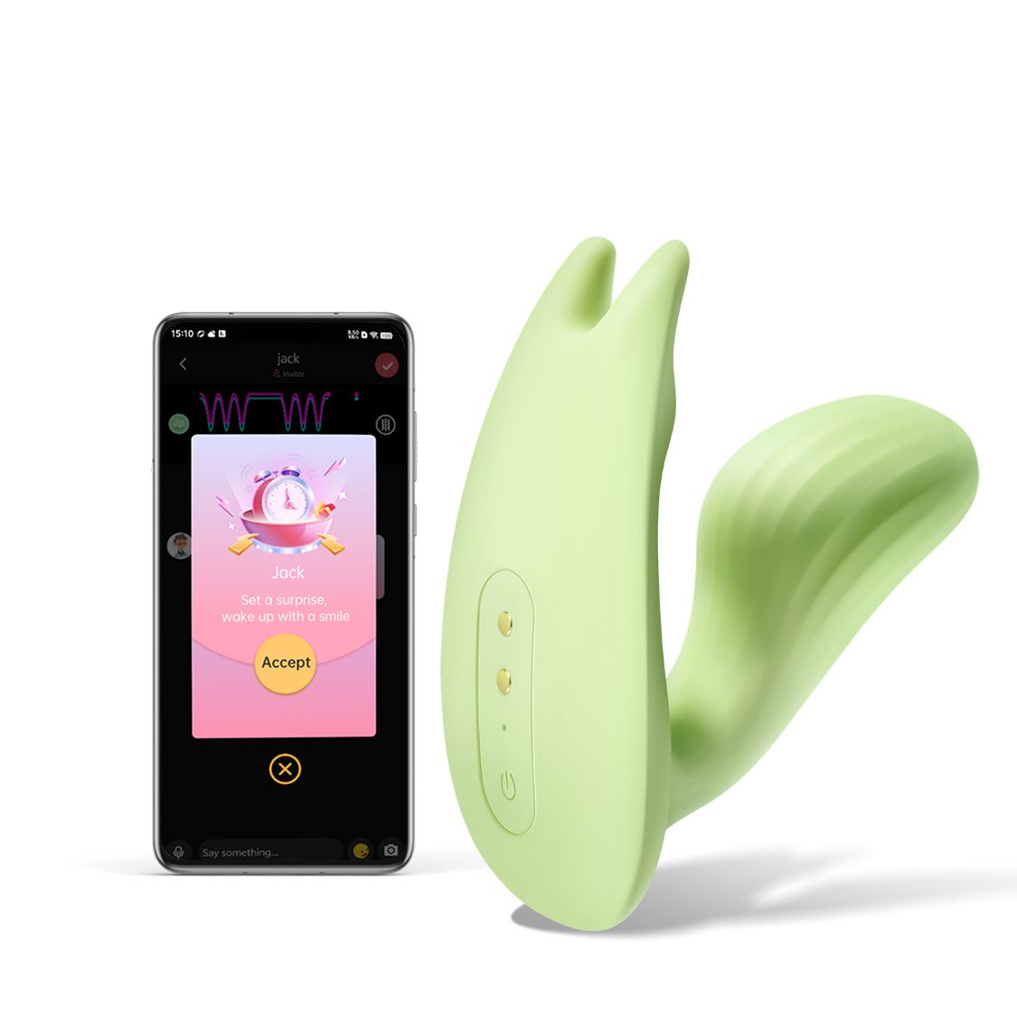 Green Magic Motion Umi Smart Wearable Vibrator Green