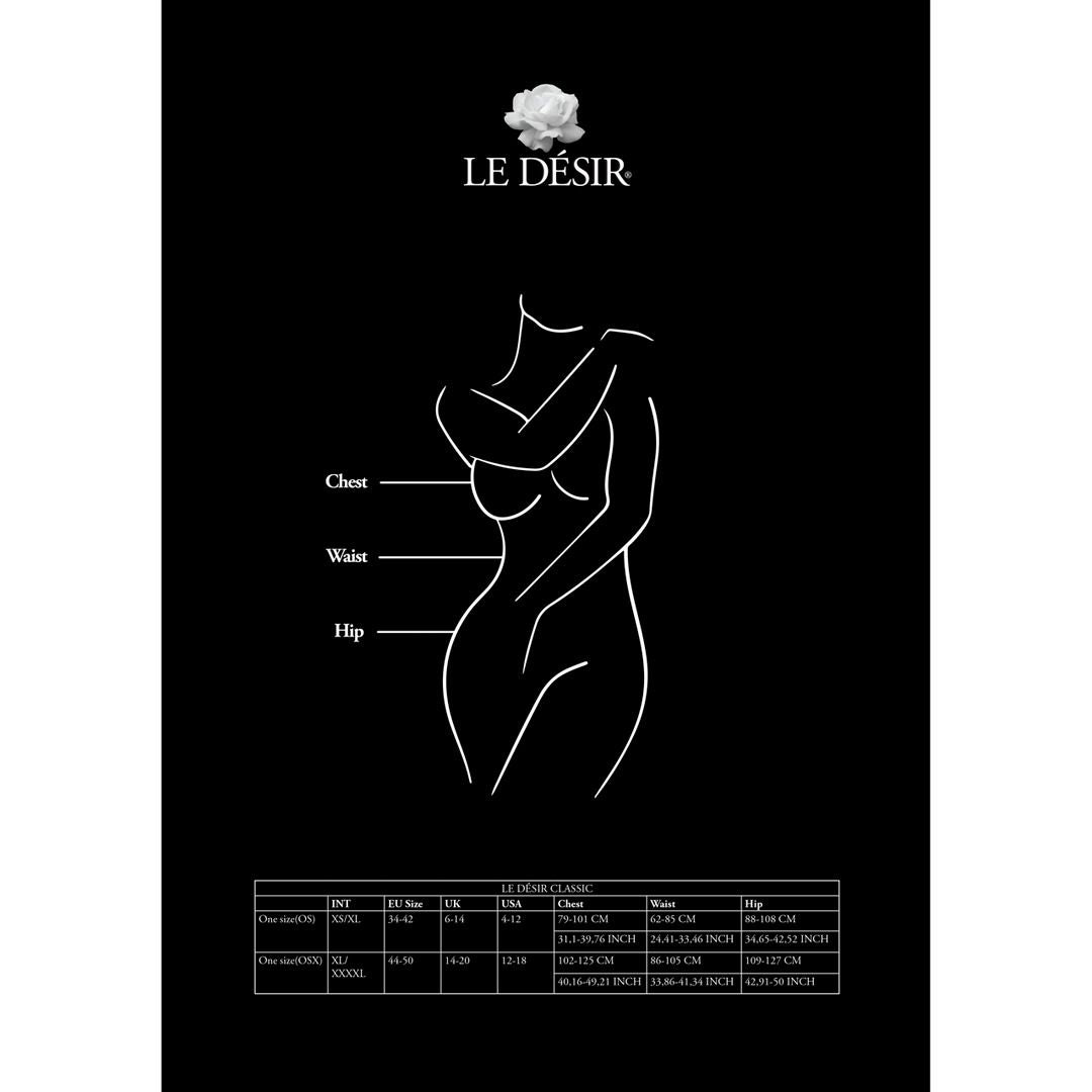 Criss-Cross Suspender Bodystocking Queen Size | Le Desir