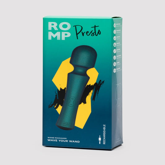 ROMP - Presto Mini Wand Vibrator - Green – Powerful Wand Vibrator