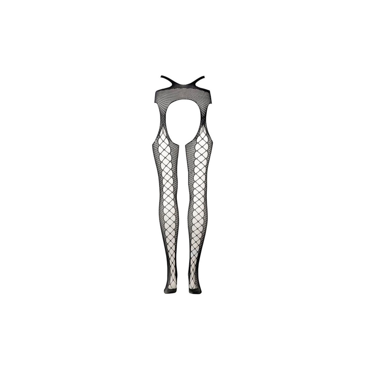 Le Desir - Suspender Pantyhose with Strappy Waist Queen Size - Black – Suspender Belt