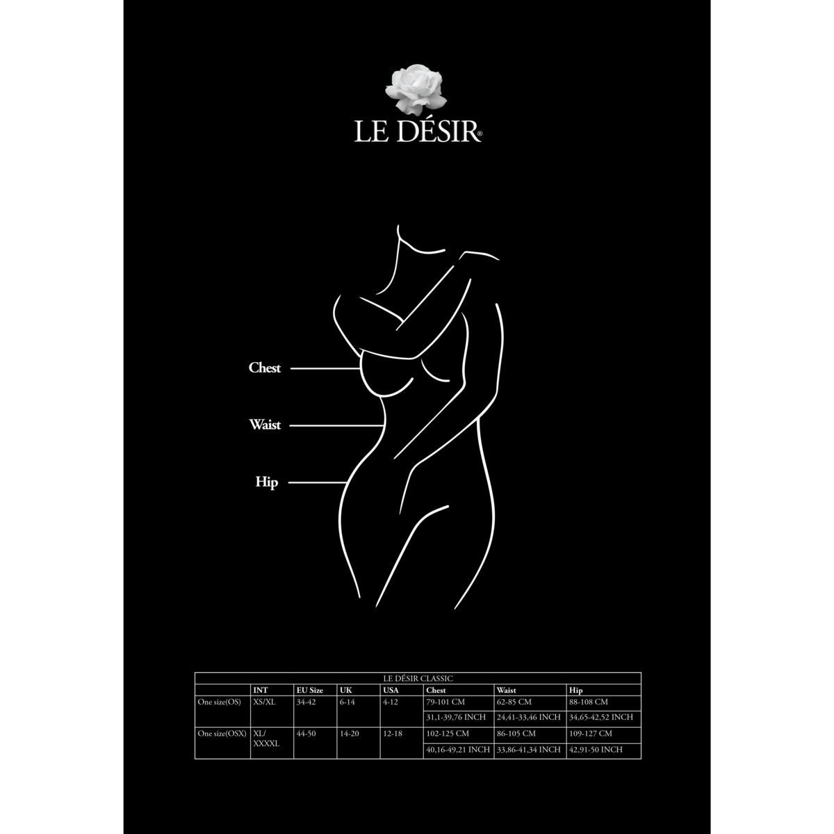 Striped Fishnet Garterbelt Queen Size | Le Desir