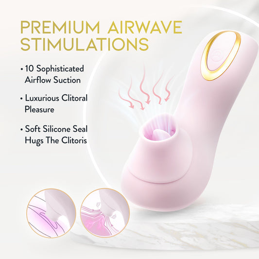 Delice Fleur Air Pulsing Vibrator Barely | Blush
