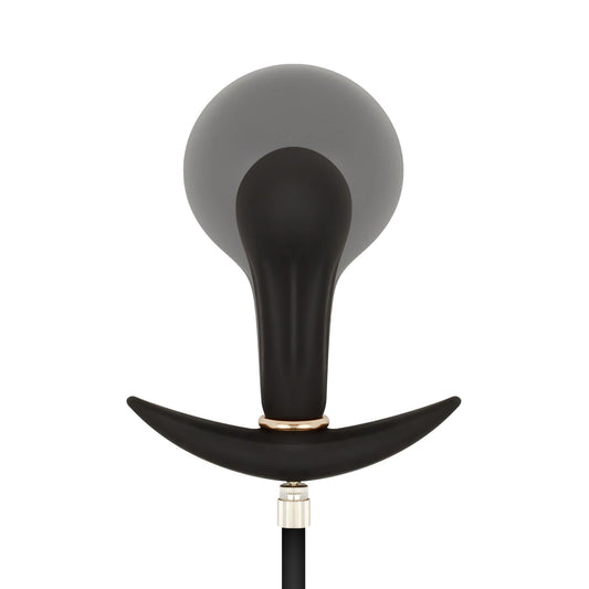 Anal Collection - Inflatable Butt Plug with Pump 8 cm - Black – Silicone Butt Plug