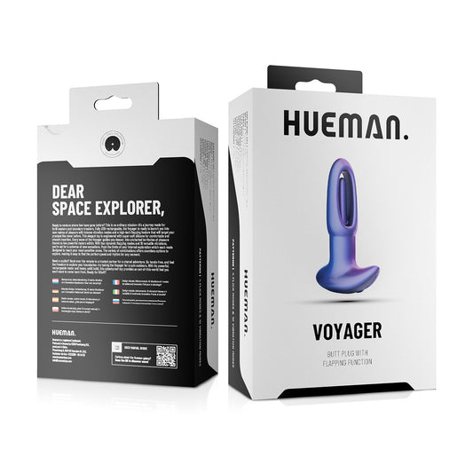 Voyager Vibrating Butt Plug With Tapping | Hueman