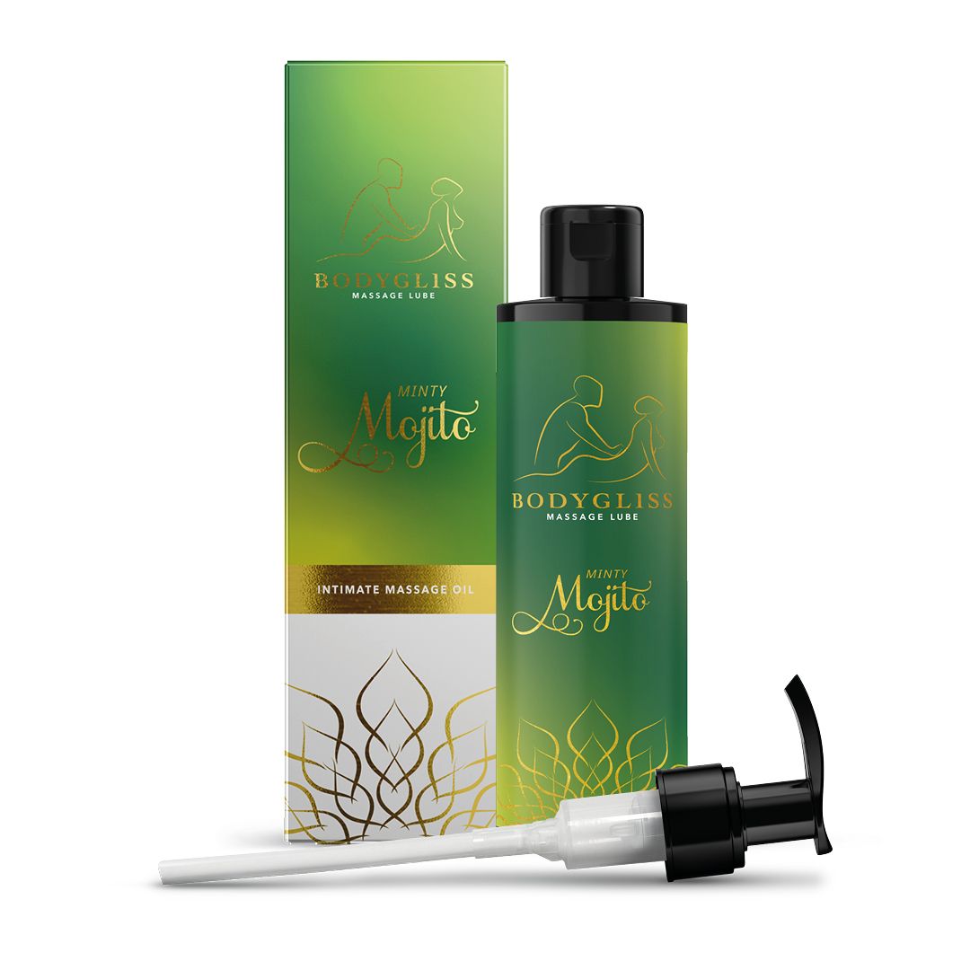 BodyGliss – Óleo de Massagem e Lubrificante 2 em 1 Mojito de Menta – 150 ml