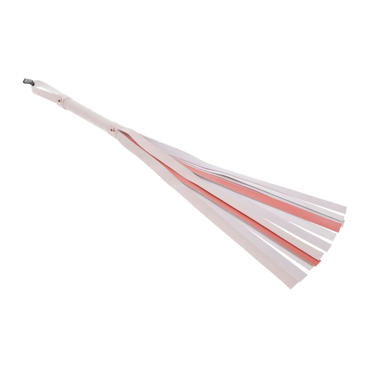 S&M Peaches ‘n CreaMe Stripe Flogger – Cream & Orange | Sportsheets