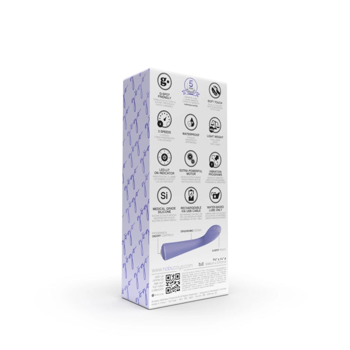 Nobü – Gogo Vibrator – Lavender – G Spot Vibrator