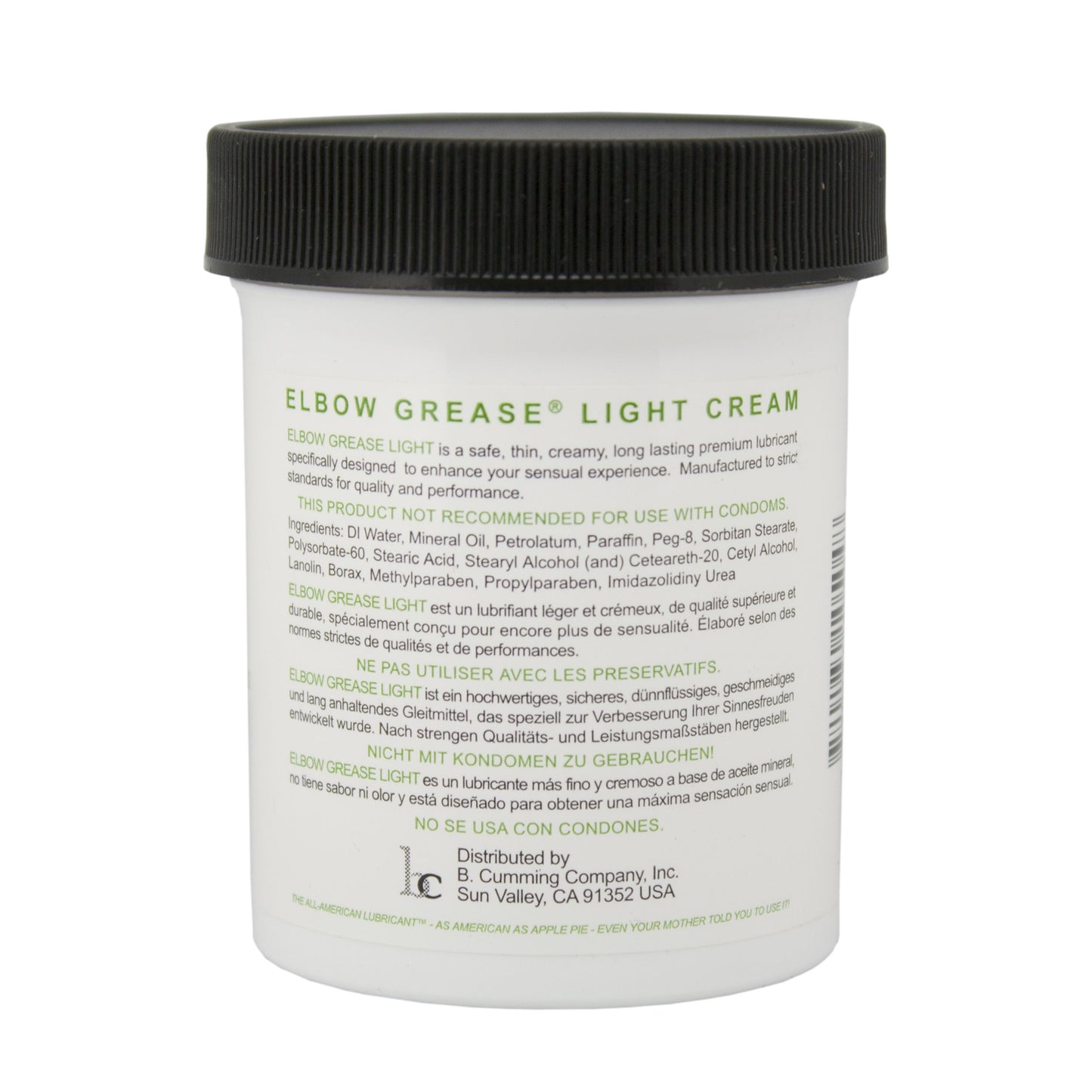 Elbow Grease – LIGHT CREAM Lubricant – 118 ml